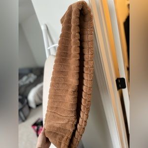 Faux fur infinity scarf